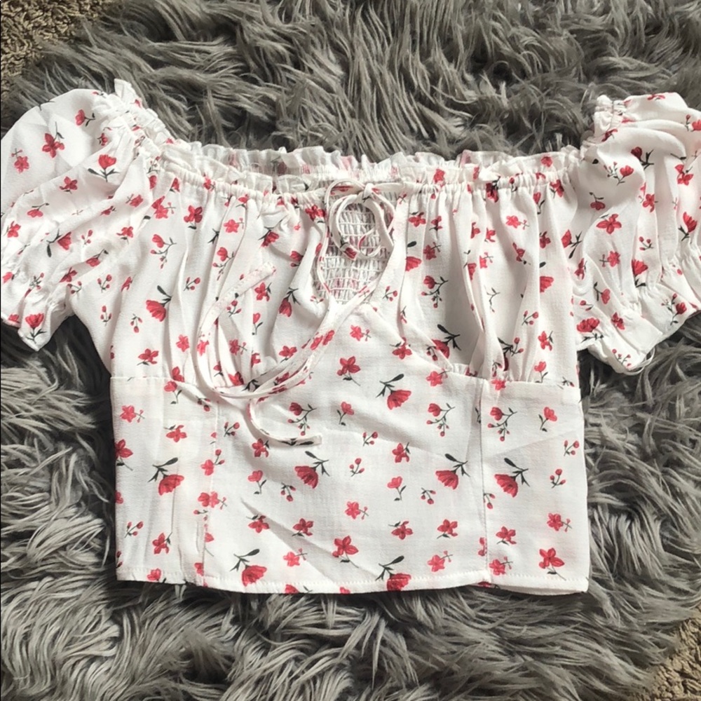 Floral crop top
